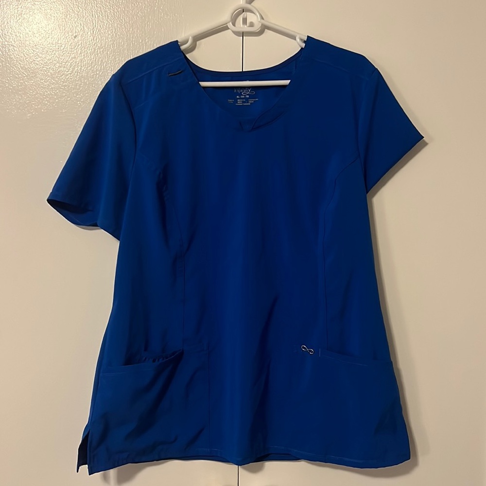 Royal blue infinity scrubs